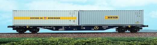 ACME 40418 - H0 - Containertragwagen Sgnss Bertschi, Ep. V-VI, Cemat